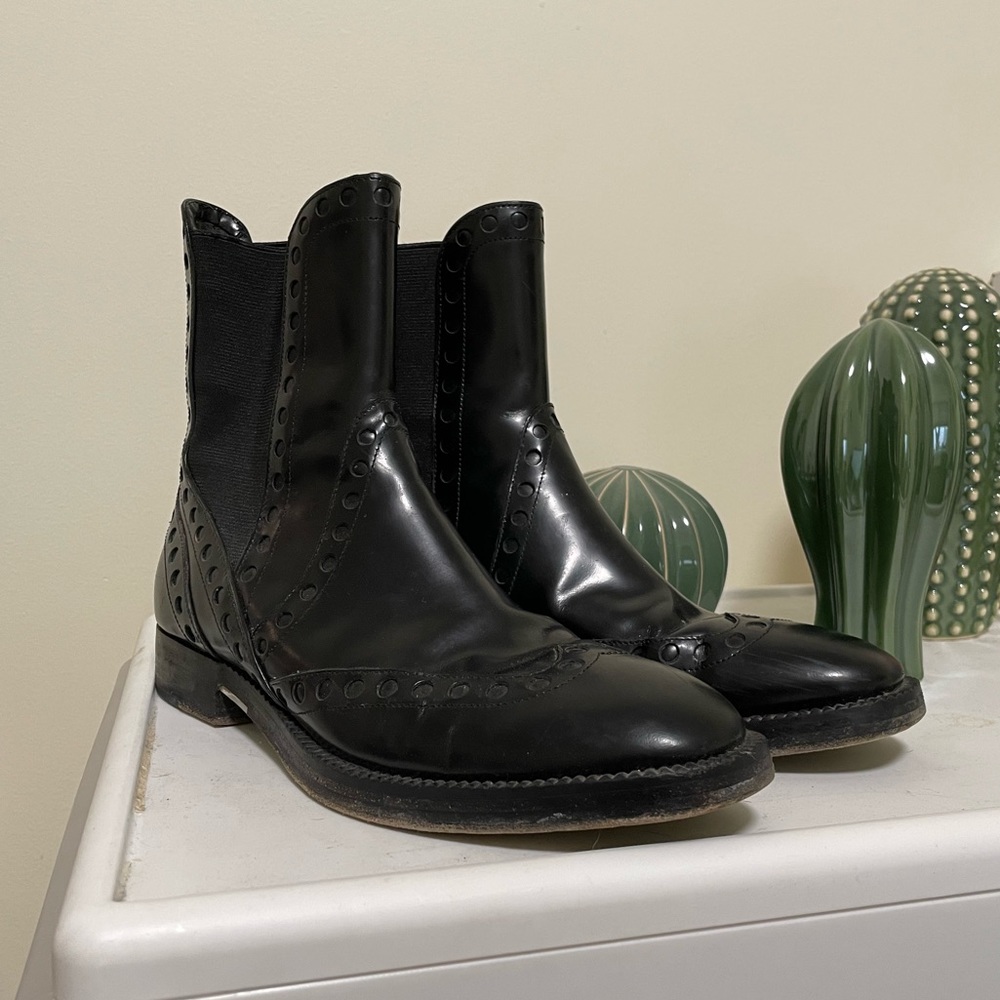 Alexander Wang Perforated “Nicole” Chelsea Boots